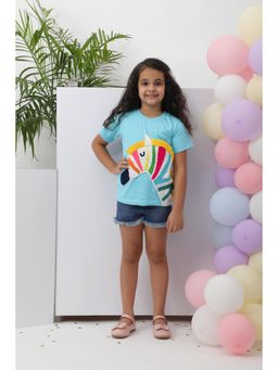 Kiyo Miyo - Aqua Zebra T-Shirt