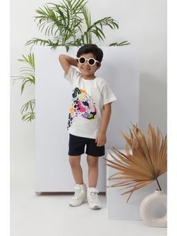 Kiyo Miyo - Off-White Leopard T-Shirt