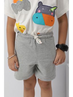 Kiyo Miyo - Grey Melange Solid Short