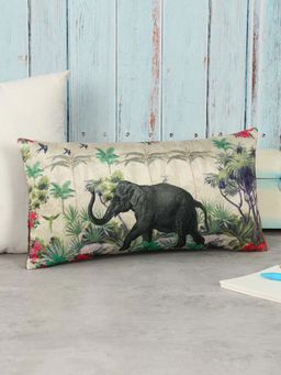 India Circus by Krsnaa Mehta - Manoeuvres In The Nature Blended Velvet Cushion Cover
