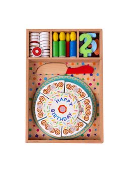 JOUETS BY EDUSPARK - My Little Birthday Cake Toy Wooden Kids Pretend Play Set