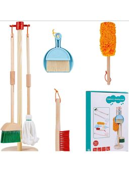JOUETS BY EDUSPARK - Montessori Wooden Multicolor Cleaning Stand Wooden Educational Learning Toys