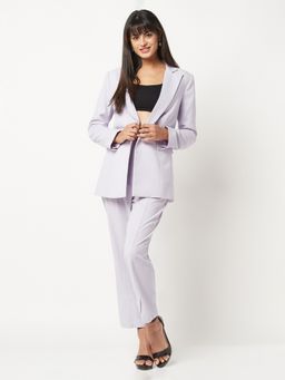 HOUSE OF S - Lilac Poly Moss Power Suit (Set of 2)