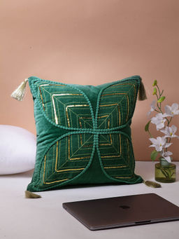 BLANC9 - Pallav Embroidered Cushion Cover