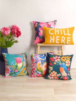 BLANC9 - Printed Mellow Cushion Cover Set (Pack of 5)