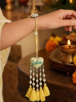 IKI CHIC - Sister Charm Yellow Tassel Rakhi