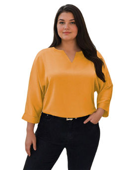 KOTTY - Womens Solid Turmeric Tea Pull On Top