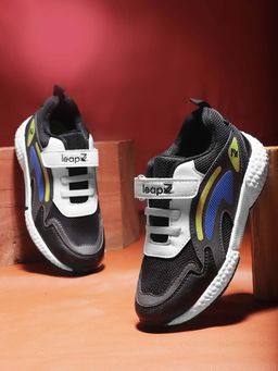 LIBERTY - Leap7X Carry 07V Sports Non Lacing Black Walking Shoes