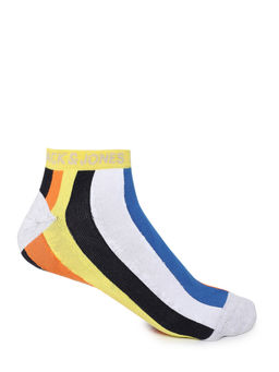 Jack & Jones - Multi-coloured Striped Ankle Socks