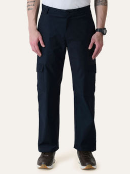 Perch - Navy Blue Solid Cargos