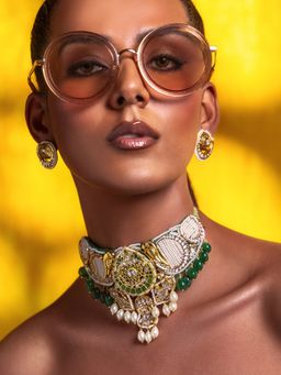 Joules By Radhika - Multi-Colour Evermore Pearls Choker Set