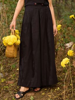 Okhai - Dusking Black Pure Cotton Pant