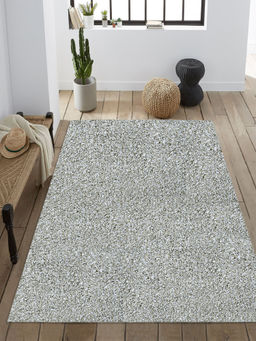 Saral Home - Microfiber Soft Shaggy Carpet (Grey, 120X180 cm)