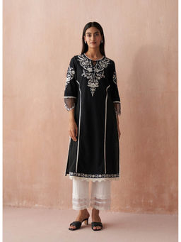 Lakshita - Black Alora Collection Kurta With Embroidery