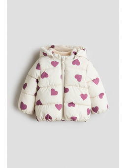 H&M - Kids Beige Water-Repellent Puffer Jacket