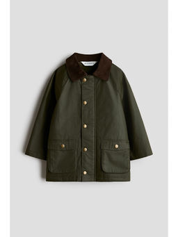 H&M - Boys Green Waxed Cotton Coat