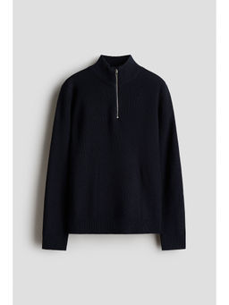 H&M - Boys Blue Half-Zip Jumper