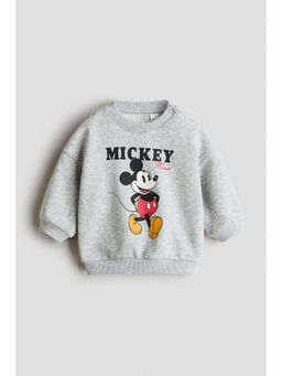 H&M - Boys Grey Printed Sweatshirt