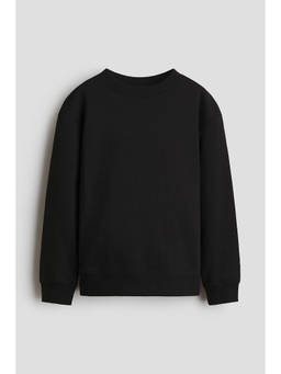 H&M - Boys Black Brushed-Inside Sweatshirt