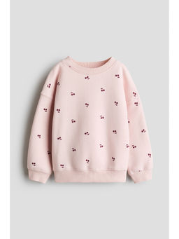 H&M - Girls Pink Brushed-Inside Sweatshirt