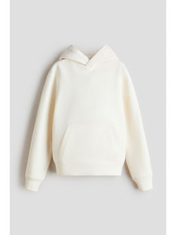 H&M - Boys White Brushed-Inside Hoodie