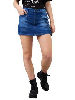 Spykar - Women Blue Regular Fit Casual Shorts