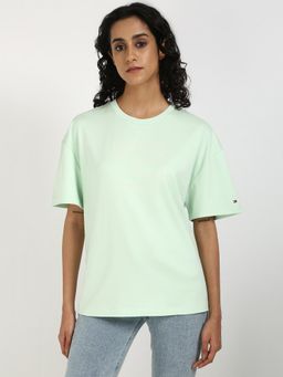 Tommy Hilfiger - Womens Printed Green T-Shirt