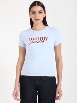 Tommy Hilfiger - Womens Printed Blue T-Shirt