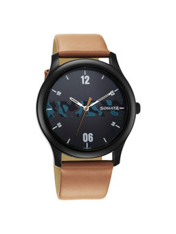 Sonata - CAMO 77106NL04W Black Dial Analog watch for Men