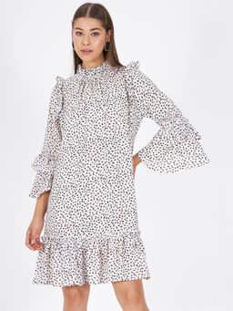 Kibo - White Polyester Dress For Women