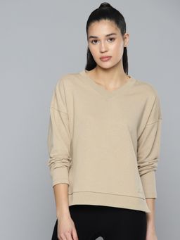 Alcis - Women Brown Solid Sweatshirt