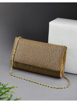 Fabindia - Beige Silk Blend Clutch (S)