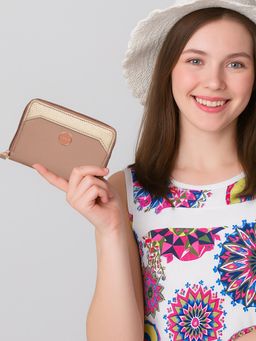 ESBEDA - Peach Classic Zipper Wallet