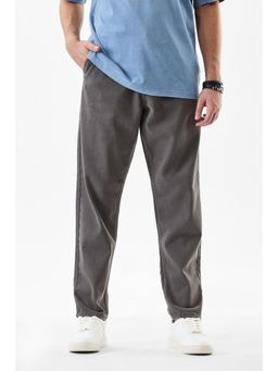 Snitch - Grey Solid Loose Casual Jeans