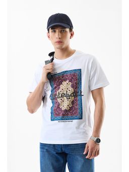 Snitch - White Graphic Regular Casual T-shirt