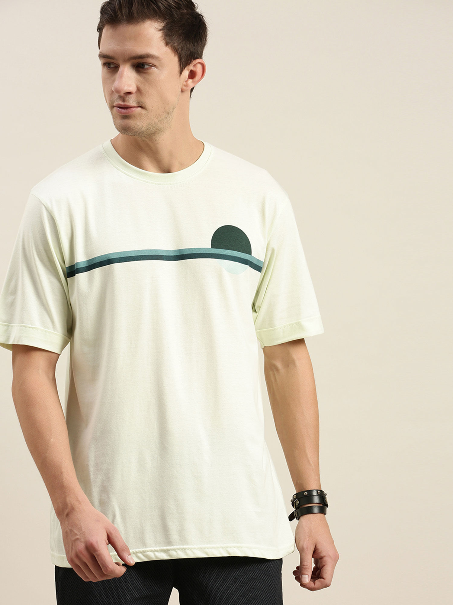 Green Graphic Oversized T-Shirt 