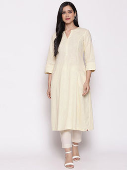 Biba - Cream Cotton Kurti