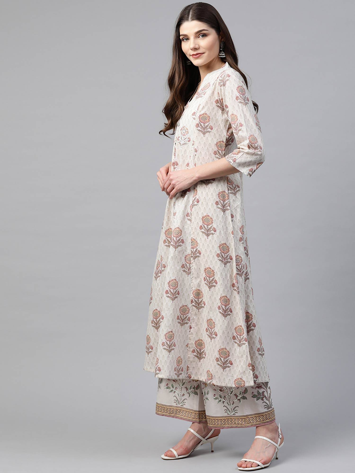 Self Print Cotton Kurti 