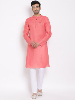 Devoiler - Men Pink Kurta