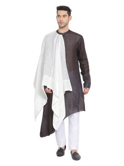 Devoiler - Regular Fit Long Kurta For Men Black