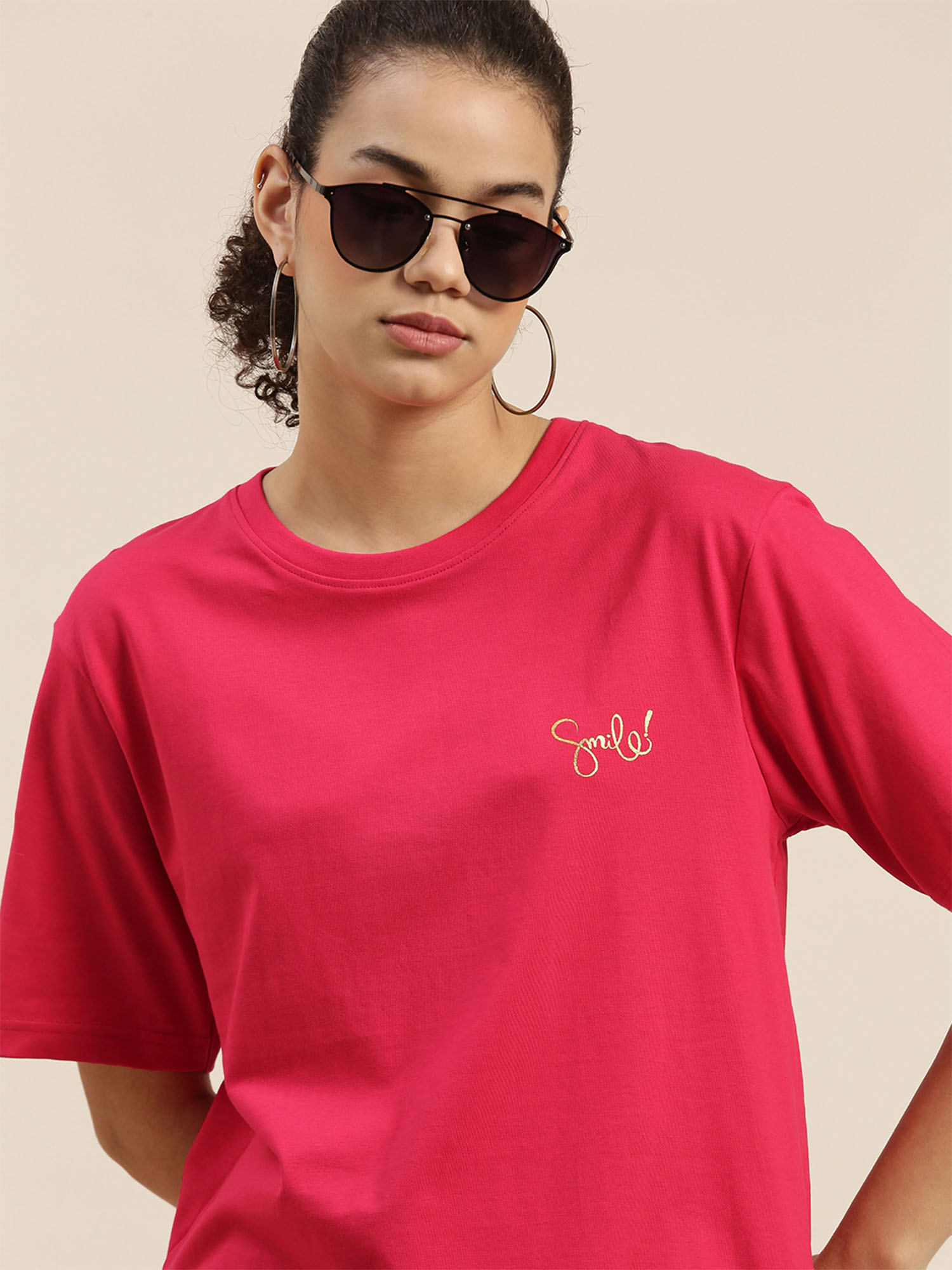 DILLINGER Magenta Typographic Oversized 