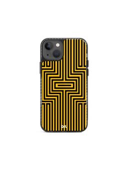 DailyObjects - Maze Ochre Stride 2.0 Case Cover For iPhone 13 - 6.1 inch