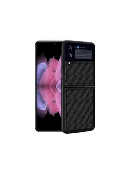 DailyObjects - Carbon Fiber Case For Samsung Galaxy Z Flip 3 - 7.6 inch