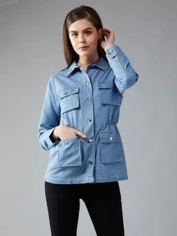 DOLCE CRUDO - Blue Solid Jacket