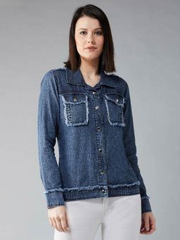 DOLCE CRUDO - Blue Solid Jacket