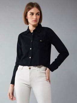 DOLCE CRUDO - Black Solid Shirt