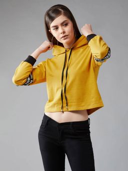 DOLCE CRUDO - Mustard Solid Sweatshirt