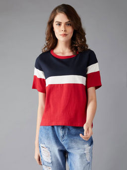 DOLCE CRUDO - Red Solid T-Shirt