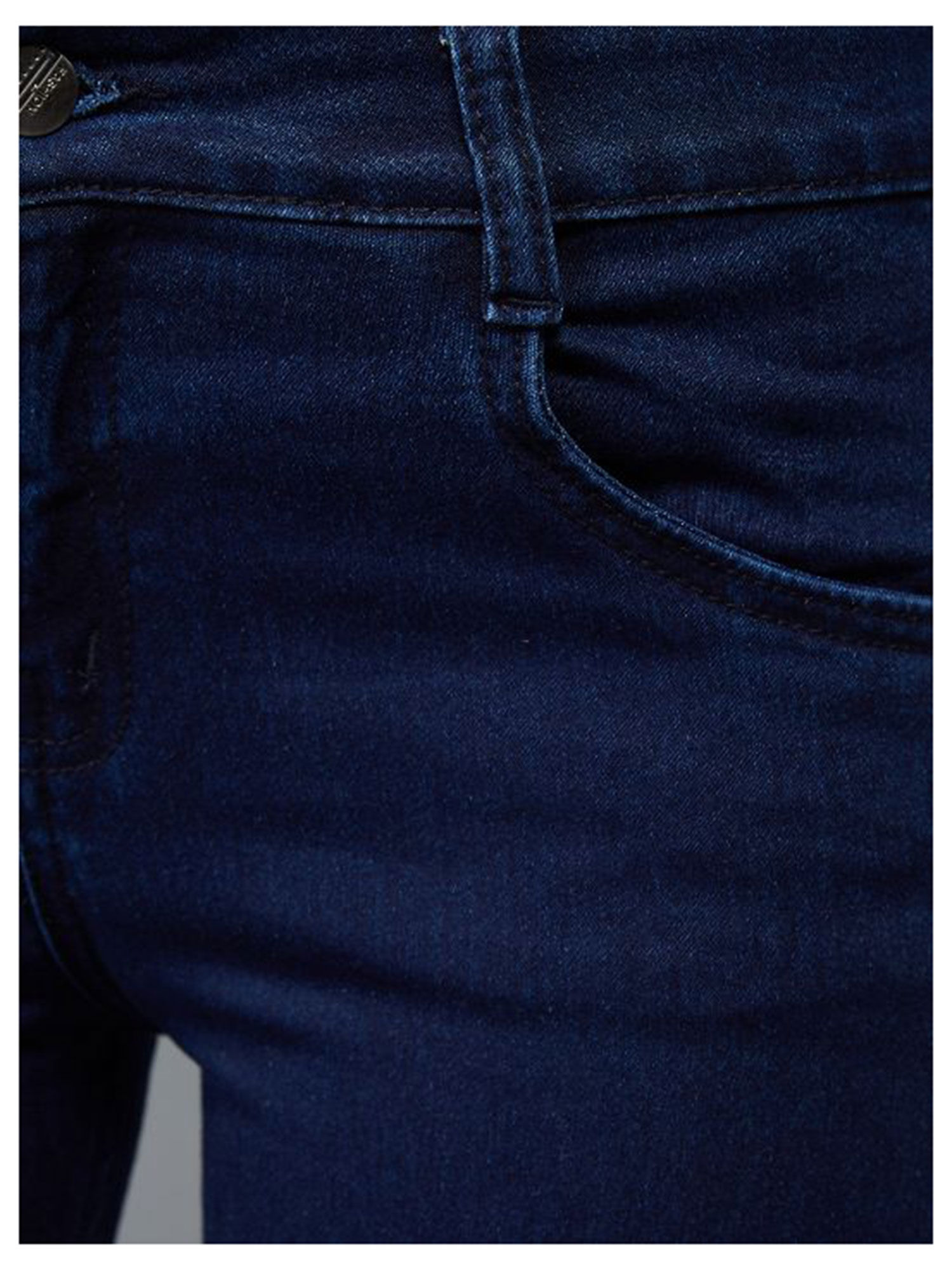 High Rise Denim Capri Jeans 