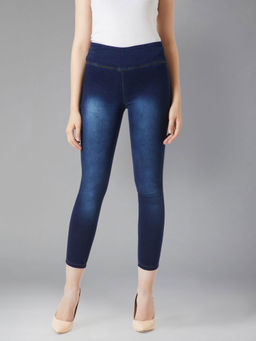 DOLCE CRUDO - Navy Blue Denim Jeggings